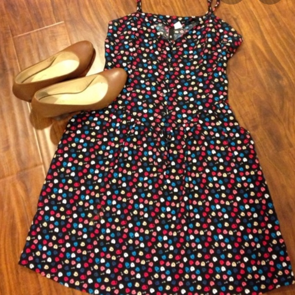 H&M Key & Lock print dress